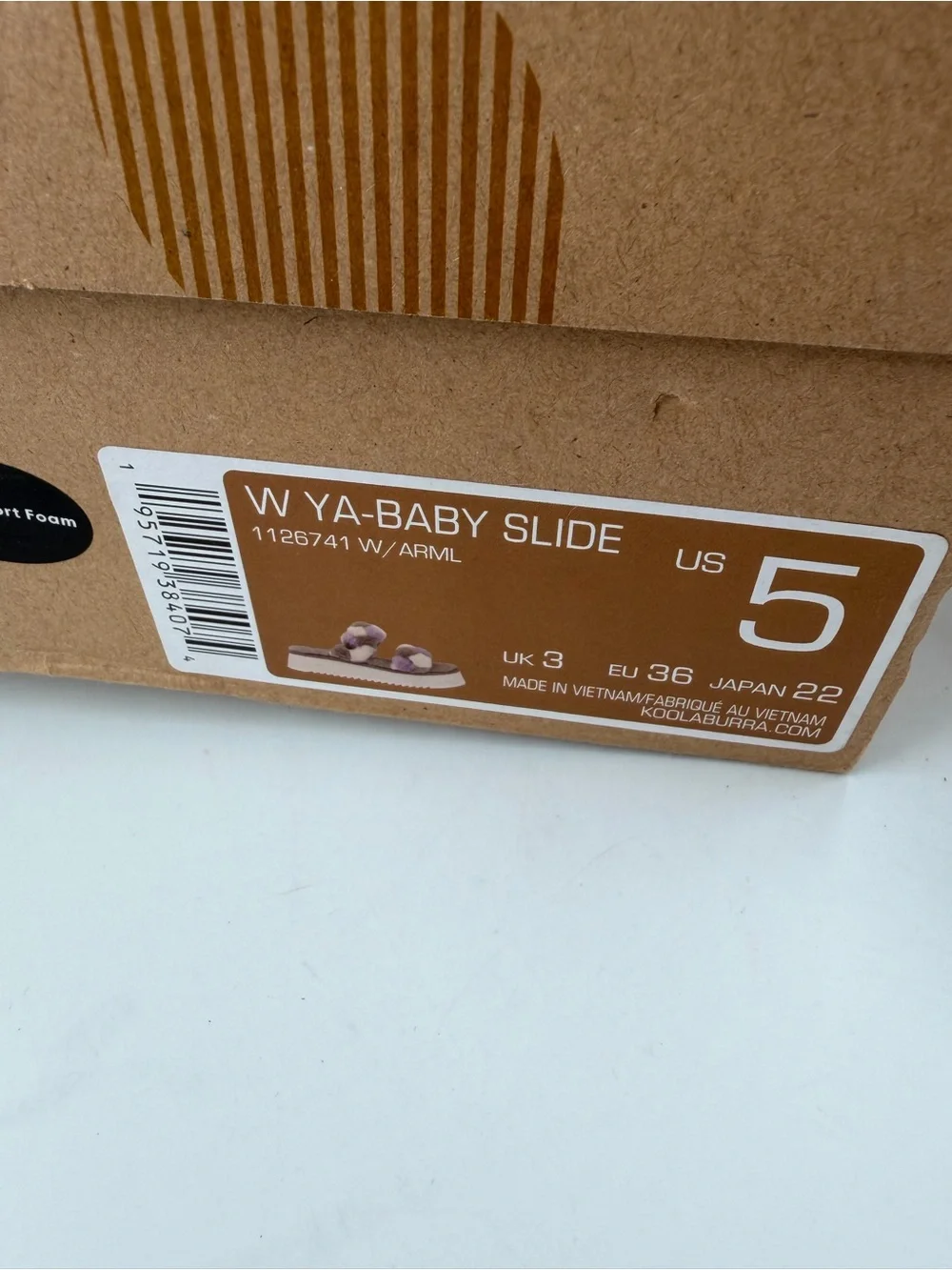 👞 Koolaburra by Ugg Ya-Baby -SZ 3.5- Multicolor Fuzzy Slide Sandals